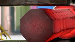 Link to Video | Germany, activity, ferrous metallurgy, workpiece, hammer mill, smithy, heavy industry, workplace, industrial sector