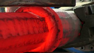 Link to Video | Germany, activity, ferrous metallurgy, workpiece, hammer mill, smithy, heavy industry, workplace, industrial sector