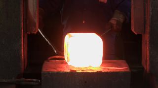 Link to Video | Germany, activity, ferrous metallurgy, workpiece, hammer mill, smithy, heavy industry, workplace, industrial sector