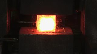 Link to Video | Germany, activity, ferrous metallurgy, workpiece, hammer mill, smithy, heavy industry, workplace, industrial sector