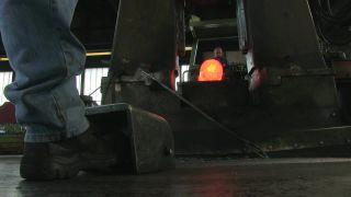 Link to Video | Germany, activity, ferrous metallurgy, workpiece, hammer mill, smithy, heavy industry, workplace, industrial sector