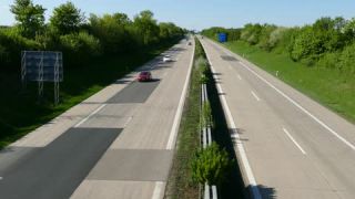 Link to Video | passenger car, May, spring, Ellwangen, private transport, Germany, color, 4K resolution, median strip, Central Europe, autobahn in Germany, high-angle shot, Europe, Southern Germany, 2025, day, Bundesautobahn 7, mobility, Baden-Württemberg