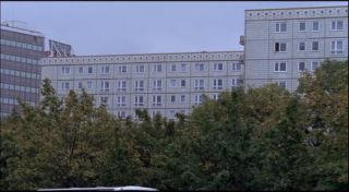 Link to Photo | architecture, Mitte, German Democratic Republic, Germany, screenshot, color, 35 mm film, road, 1990s, building, 2K resolution, capital city, East Berlin, photographic film, Berlin, Karl-Marx-Allee, Berlin Babylon