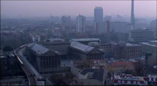 Link to Photo | big city, Mitte, Germany, metropolis, Mitte, screenshot, color, 35 mm film, high-angle shot, 1990s, historic building, panorama, 2K resolution, skyline, capital city, city, photographic film, Berlin, Berlin Babylon, panning shot