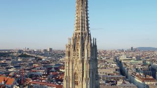 Link to Video | footage, big city, million city, Vienna, Federal State of Austria, metropolis, 4K resolution, 2019, federal capital, Innere Stadt, Western Europe, Austria, Europe, aerial shot, capital city, St. Stephen's Cathedral