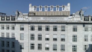 Link to Video | footage, big city, million city, Vienna, Federal State of Austria, metropolis, 4K resolution, 2019, federal capital, Innere Stadt, Western Europe, Austria, Europe, aerial shot, capital city, Austrian Postal Savings Bank