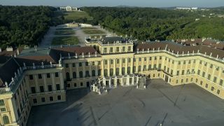 Link to Video | footage, Schönbrunn Palace, Austrian Empire, big city, million city, Vienna, Federal State of Austria, Neptunbrunnen, metropolis, palace park of Schönbrunn, 4K resolution, 2019, federal capital, Innere Stadt, Western Europe, Austria-Hungary, Austria, Europe, aerial shot, capital city, tourist attraction, Hietzing, Palace and gardens of Schönbrunn, House of Habsburg, château, Gloriette