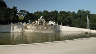 Link to Video | footage, Schönbrunn Palace, Austrian Empire, big city, million city, Vienna, Federal State of Austria, Neptunbrunnen, metropolis, palace park of Schönbrunn, 4K resolution, 2019, federal capital, Innere Stadt, Western Europe, Austria-Hungary, Austria, Europe, aerial shot, capital city, tourist attraction, Hietzing, Palace and gardens of Schönbrunn, House of Habsburg, château, Gloriette