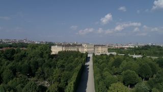 Link to Video | footage, Schönbrunn Palace, Austrian Empire, big city, million city, Vienna, Federal State of Austria, Neptunbrunnen, metropolis, palace park of Schönbrunn, 4K resolution, 2019, federal capital, Innere Stadt, Western Europe, Austria-Hungary, Austria, Europe, aerial shot, capital city, tourist attraction, Hietzing, Palace and gardens of Schönbrunn, House of Habsburg, château, Gloriette