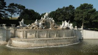 Link to Video | footage, Schönbrunn Palace, Austrian Empire, big city, million city, Vienna, Federal State of Austria, Neptunbrunnen, metropolis, palace park of Schönbrunn, 4K resolution, 2019, federal capital, Innere Stadt, Western Europe, Austria-Hungary, Austria, Europe, aerial shot, capital city, tourist attraction, Hietzing, Palace and gardens of Schönbrunn, House of Habsburg, château, Gloriette
