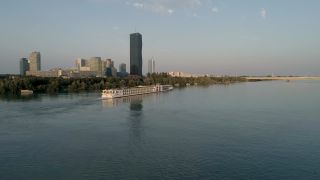 Link to Video | footage, big city, million city, Danube, Vienna, Federal State of Austria, metropolis, Donauinsel, Donauinsel, 4K resolution, 2019, federal capital, Innere Stadt, Western Europe, Donau City, Austria, Europe, aerial shot, capital city, main stream, Reichsbrücke, New Danube