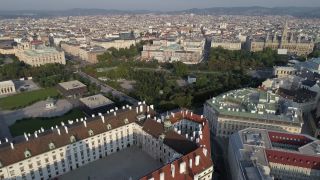 Link to Video | footage, big city, million city, Vienna, Federal State of Austria, metropolis, 4K resolution, 2019, federal capital, Innere Stadt, Western Europe, Austria, Europe, Vienna Ring Road, aerial shot, capital city, Heldenplatz