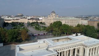 Link to Video | footage, big city, million city, Vienna, Federal State of Austria, metropolis, 4K resolution, 2019, federal capital, Innere Stadt, Western Europe, Austria, Europe, Vienna Ring Road, aerial shot, capital city, Heldenplatz