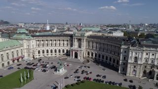 Link to Video | footage, big city, million city, Vienna, Federal State of Austria, metropolis, 4K resolution, 2019, federal capital, Innere Stadt, Western Europe, Austria, Europe, Vienna Ring Road, aerial shot, capital city, Heldenplatz