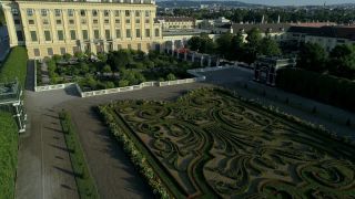 Link to Video | footage, Schönbrunn Palace, Austrian Empire, big city, million city, Vienna, Federal State of Austria, Neptunbrunnen, metropolis, palace park of Schönbrunn, 4K resolution, 2019, federal capital, Innere Stadt, Western Europe, Austria-Hungary, Austria, Europe, aerial shot, capital city, tourist attraction, Hietzing, Palace and gardens of Schönbrunn, House of Habsburg, château, Gloriette