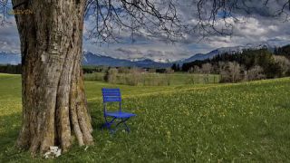 Link to Photo | art gallery, blue, photography, 11ELEVEN.art, JMW, chair, folding chair, Photoart, non-fungible token, art, acrylic sheet