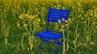 Link to Photo | art gallery, blue, photography, 11ELEVEN.art, JMW, chair, folding chair, Photoart, non-fungible token, art, acrylic sheet