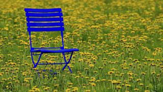 Link to Photo | art gallery, blue, photography, 11ELEVEN.art, JMW, chair, folding chair, Photoart, non-fungible token, art, acrylic sheet