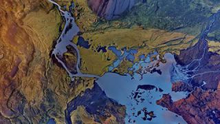 Link to Photo | art gallery, landscape, photography, 11ELEVEN.art, JMW, Photoart, Iceland, aerial shot, non-fungible token, art, acrylic sheet, nature
