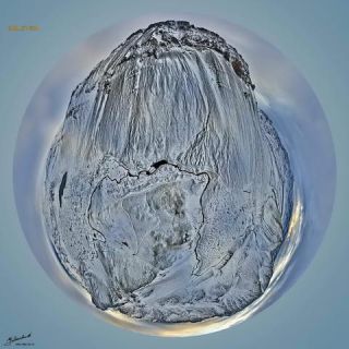 Link to Photo | art gallery, bird's-eye view, photography, 11ELEVEN.art, JMW, Earth, Planet Erde, Photoart, little planet effect, aerial shot, non-fungible token, planet, art, acrylic sheet