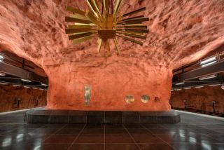 Link to Photo | Stockholm, Scandinavia, color, 2016, Stockholm Metro, Sweden, capital city, rapid transit, tourist attraction, art, metro station
