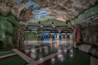 Link to Photo | Stockholm, Scandinavia, color, 2016, Stockholm Metro, Sweden, capital city, rapid transit, tourist attraction, art, metro station