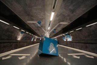 Link to Photo | Stockholm, Scandinavia, color, 2016, Stockholm Metro, Sweden, capital city, rapid transit, tourist attraction, art, metro station