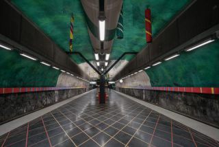 Link to Photo | Stockholm, Scandinavia, color, 2016, Stockholm Metro, Sweden, capital city, rapid transit, tourist attraction, art, metro station