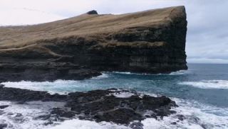 Link to Video | landscape, March, volcanic island, tourist destination, winter, spring, rock, color, island, 4K resolution, 2020, Northern Europe, North Atlantic Ocean, Faroe Islands, aerial shot, nature