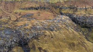 Link zum Video | Landschaft, März, Vulkaninsel, Tourismusziel, Winter, Frühling, Felsen, Farbe, Insel, 4K, 2020, Nordeuropa, Nordatlantik, Färöer, Luftaufnahme, Natur