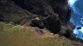 Link to Video | landscape, volcanic island, tourist destination, November, color, island, Northern Europe, North Atlantic Ocean, Faroe Islands, aerial shot, 2021, nature