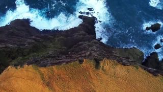 Link to Video | landscape, volcanic island, tourist destination, November, color, island, Northern Europe, North Atlantic Ocean, Faroe Islands, aerial shot, 2021, nature