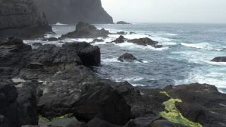 Link to Video | landscape, volcanic island, tourist destination, August, summer, color, Northern Europe, North Atlantic Ocean, Faroe Islands, aerial shot, 2021, nature
