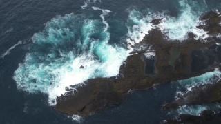 Link to Video | landscape, volcanic island, tourist destination, August, summer, color, Northern Europe, North Atlantic Ocean, Faroe Islands, aerial shot, 2021, nature