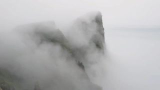 Link to Video | landscape, volcanic island, tourist destination, August, summer, color, Northern Europe, North Atlantic Ocean, Faroe Islands, aerial shot, 2021, nature