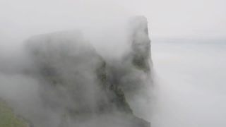 Link to Video | landscape, volcanic island, tourist destination, August, summer, color, Northern Europe, North Atlantic Ocean, Faroe Islands, aerial shot, 2021, nature