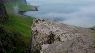 Link to Video | landscape, volcanic island, tourist destination, August, summer, color, Northern Europe, North Atlantic Ocean, Faroe Islands, aerial shot, 2021, nature