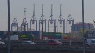 Link to Video | Hamburg, shipping container, color, 4K resolution, 2019, HHLA, Port of Hamburg, container terminal, day, Hanseatic city, ultra-high-definition television