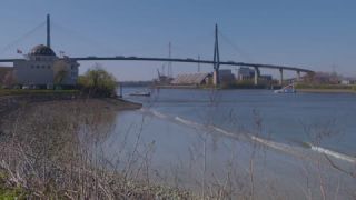 Link to Video | Hamburg, bridge, cable-stayed bridge, Germany, cultural property, color, landmark, 4K resolution, 2019, Port of Hamburg, Köhlbrand Bridge, Hanseatic city, Köhlbrand, ultra-high-definition television