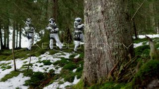 Link to Video | Camouflage, automatic rifle, deployment, winter, danger, military unit, Full High Definition, Germany, military camouflage, color, subdivision, practice, police, forest, SEK, weapon, snow, Bewehrung, Bavaria