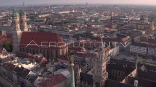 Link to Video | Munich, land, state capital, bird's-eye view, college town, spring, summer, establishing shot, big city, million city, daylight, outdoors, Munich, Germany, blue sky, aerial photography, color, shot, wide shot, urban municipality of Germany, Europe, Southern Germany, aerial shot, unmanned aerial vehicle, city, daytime, tourist attraction, money shot, urban area, West Germany, central business district, city or town, Eurozone, free state, Bavaria