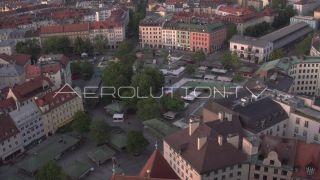 Link to Video | Munich, land, state capital, bird's-eye view, college town, spring, summer, establishing shot, big city, million city, daylight, outdoors, Munich, Germany, blue sky, aerial photography, color, shot, wide shot, urban municipality of Germany, Europe, Southern Germany, aerial shot, unmanned aerial vehicle, city, daytime, tourist attraction, money shot, urban area, West Germany, central business district, city or town, Eurozone, free state, Bavaria