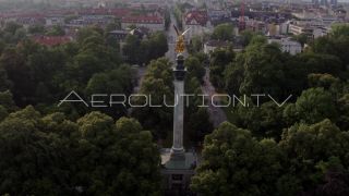Link to Video | Munich, land, state capital, bird's-eye view, college town, spring, summer, establishing shot, big city, million city, daylight, outdoors, Munich, Germany, blue sky, aerial photography, color, shot, wide shot, urban municipality of Germany, Europe, Southern Germany, aerial shot, unmanned aerial vehicle, city, daytime, tourist attraction, money shot, urban area, West Germany, central business district, city or town, Eurozone, free state, Bavaria