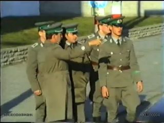 Link to Video | East Berlin, occurrence, footage, military uniform, historical event, crowd, German Democratic Republic, Western Germany, Germany, 4:3, color, 1989, standard-definition television, November 10, Berlin Wall, West Berlin, border crossing, West Berlin, East Berlin, German reunification, fall of the Berlin Wall, Inner German border, West Germany, uniform, border checkpoint, Berliner