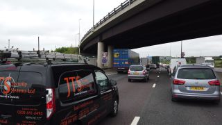 Link to Video | footage, motor car, United Kingdom, England, color, Great Britain, 4K resolution, point-of-view shot, highway, traffic, controlled-access highway, driving