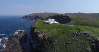 Link to Video | Scottish Highlands, footage, rock, United Kingdom, raw material, sea, Stoer, Rohfilm, Scotland, color, Stoer Head Lighthouse, 4K resolution, 2018, lighthouse, aerial shot, daytime, cliffed coast, coast