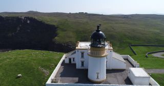 Link to Video | Scottish Highlands, footage, rock, United Kingdom, raw material, sea, Stoer, Rohfilm, Scotland, color, Stoer Head Lighthouse, 4K resolution, 2018, lighthouse, aerial shot, daytime, cliffed coast, coast
