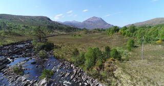 Link zum Video | Highlands, Footage, Vereinigtes Königreich, Rohstoff, Rohfilm, Schottland, Farbe, 4K, 2018, Luftaufnahme