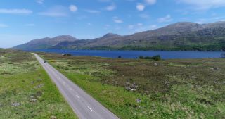 Link to Video | Scottish Highlands, footage, United Kingdom, raw material, Rohfilm, Scotland, color, 4K resolution, 2018, aerial shot