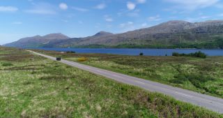Link to Video | Scottish Highlands, footage, United Kingdom, raw material, Rohfilm, Scotland, color, 4K resolution, 2018, aerial shot